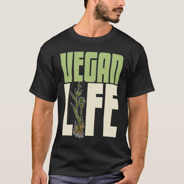 Vegan plants nutrition greens food Salad Food  7 T Shirt (Framsida)