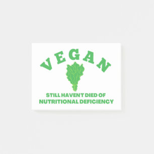 vegan post-it block