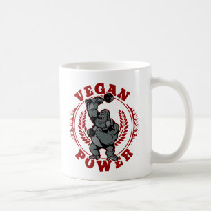 Vegan Power Bodybuilder Gorilla Kaffemugg