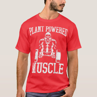 Vegan Power Bodybuilding Vegetarian Weightlifter T Shirt