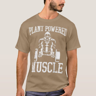 Vegan Power Bodybuilding Vegetarian Weightlifter T Shirt