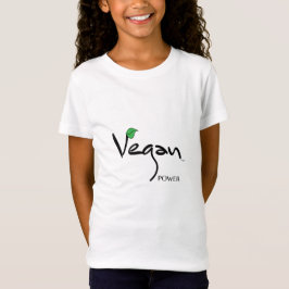 Vegan Power med Grönt Löv Coola T-shirt