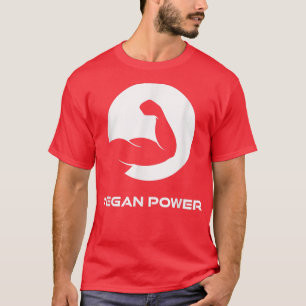 Vegan Power Vegan Vegetarian Muscles Beast on Fitn T Shirt