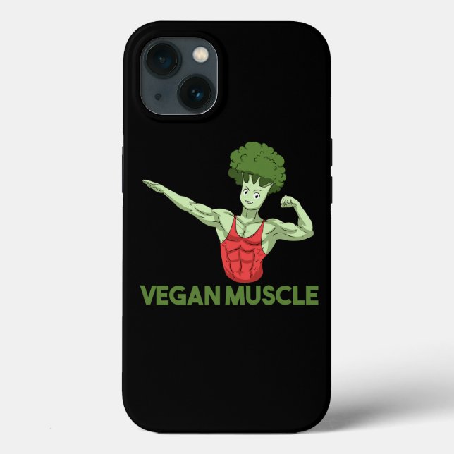 Vegan Power Vegetarian Plant Broccoli Bodybuilding (Baksida)