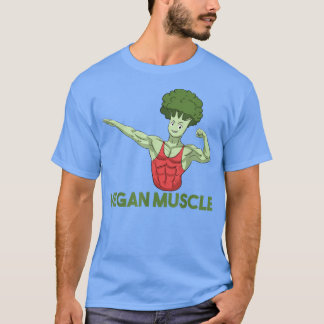 Vegan Power Vegetarian Plant Broccoli Bodybuilding T Shirt