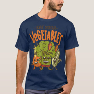 Vegan Power Vegetarian Plant Broccoli Bodybuilding T Shirt