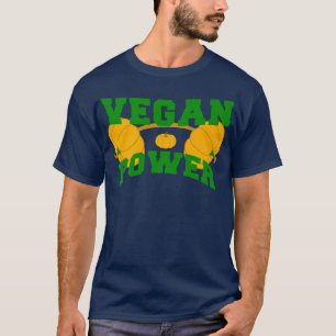 Vegan Power Vegetarian Plant Pumpkin Bodybuilding T Shirt