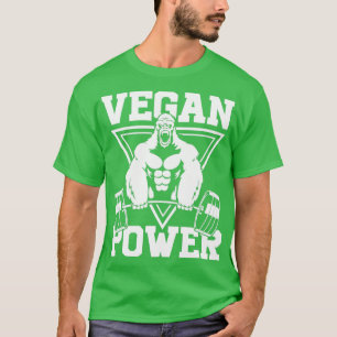Vegan Power Workout Muscle Gorilla Bodybuilding 3 T Shirt
