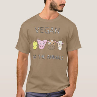 Vegan present för djur t shirt