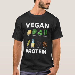 Vegan Protein Vegetarian Vegetables Plant based Di T Shirt