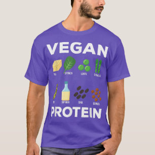 Vegan Protein Vegetarian Vegetables Plant based Di T Shirt