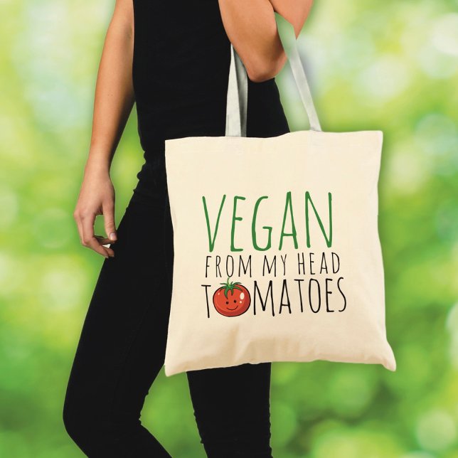 Vegan Pun Tote Bag Tygkasse (Skapare uppladdad)