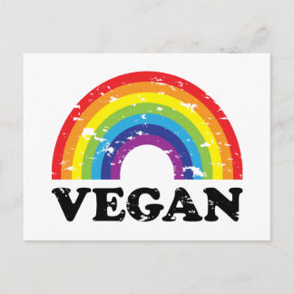 Vegan Rainbow Vykort