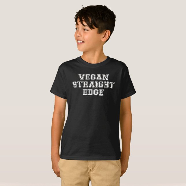 Vegan Raka Kant T-shirt (Hel framsida)