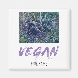 Vegan Red Cabbage-Vintage Magnet