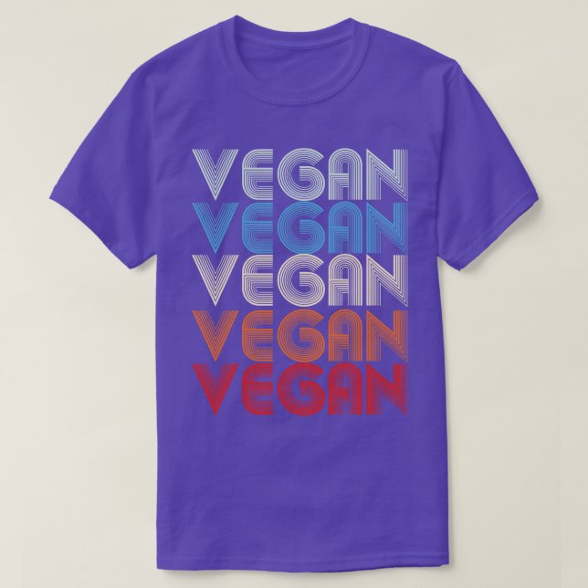 Vegan Retro T Shirt (Design framsida)
