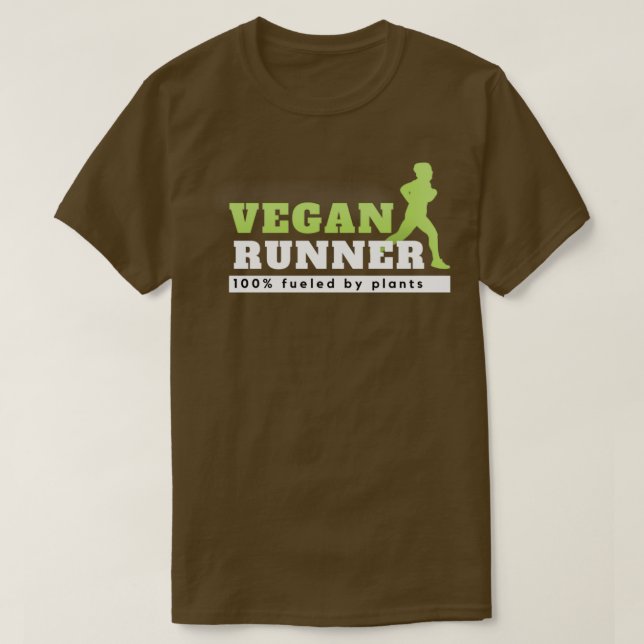 vegan runner  sports shirt Active  T Shirt (Design framsida)