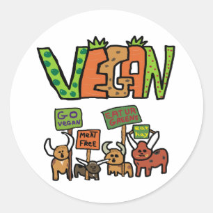 Vegan Runt Klistermärke