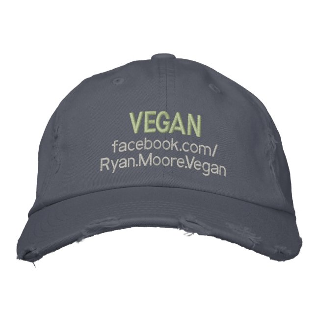 VEGAN Ryan.Moore.Vegan Broderad Keps (Framsida)