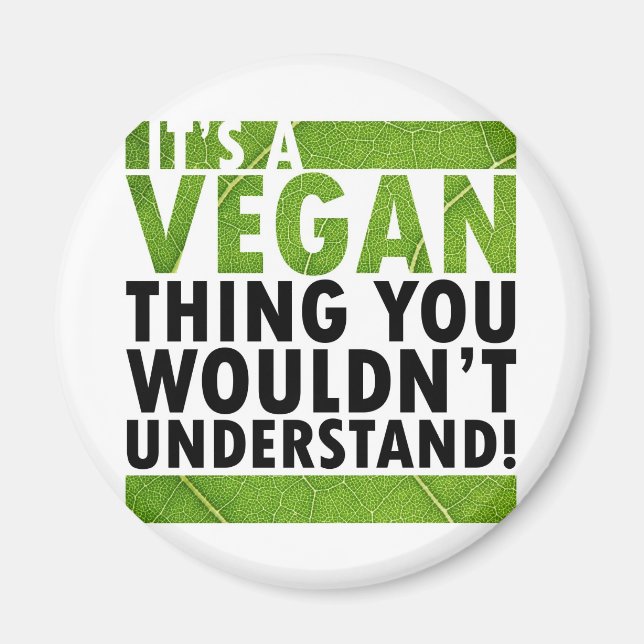 Vegan Sak Magnet (Framsidan)