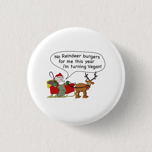 Vegan Santa Knapp (Framsida)