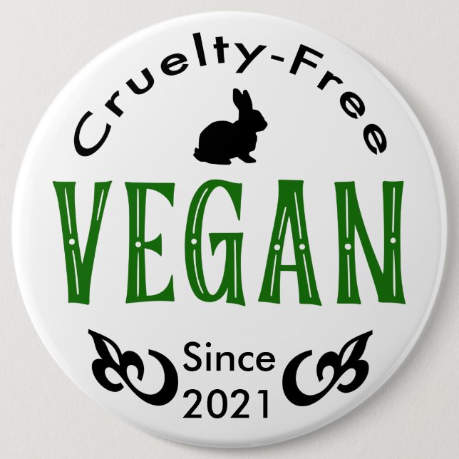Vegan sedan [lägg till ditt eget datum] knapp (Framsida)