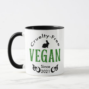 Vegan sedan [lägg till ditt eget datum] mugg