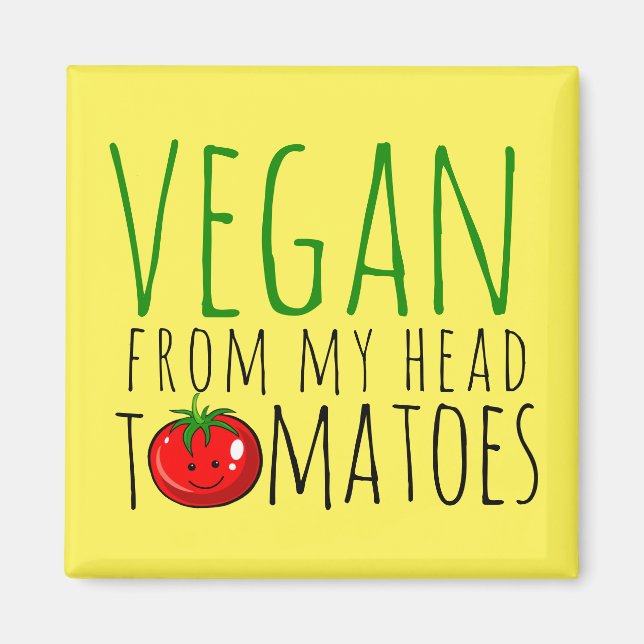 Vegan skämtmagnet magnet (Framsidan)