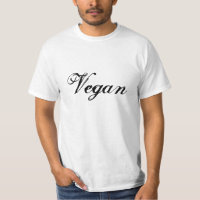 Vegan Slogan. Svarta och vita.Anpassad
