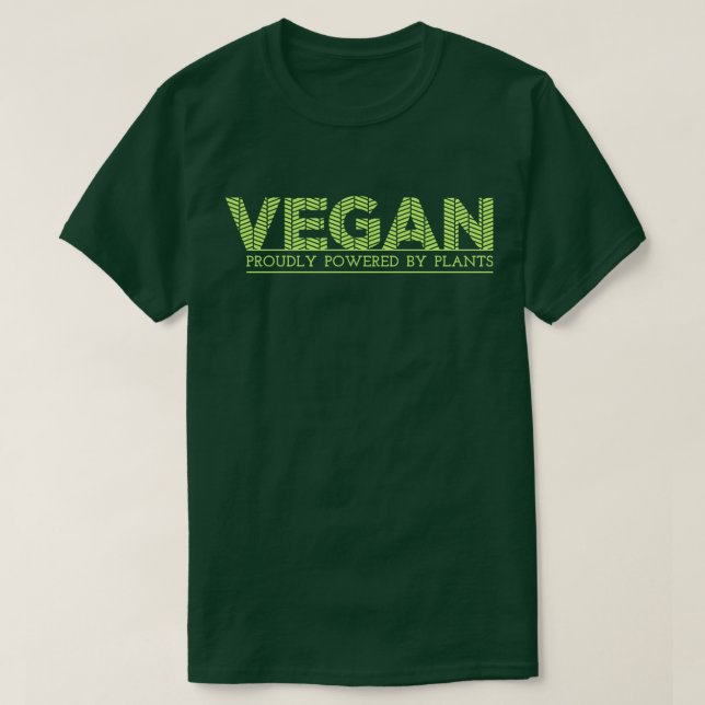 Vegan som drivas Proudly av mörka växter Tee Shirt (Design framsida)