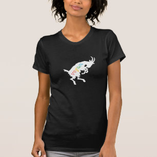 Vegan som hoppar geten t shirt