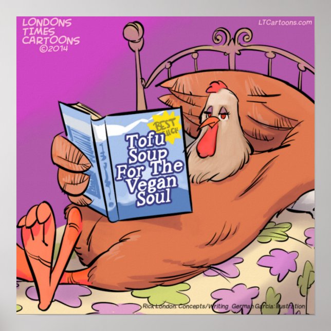 Vegan Soul Funny Poster (Framsidan)