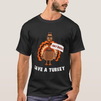 Vegan Spara A Turkey Eat Pizza Thanksgiving T Shirt