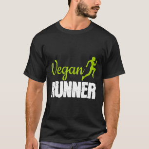 Vegan Springer som kör Joggning Vegan Diet och spo T Shirt