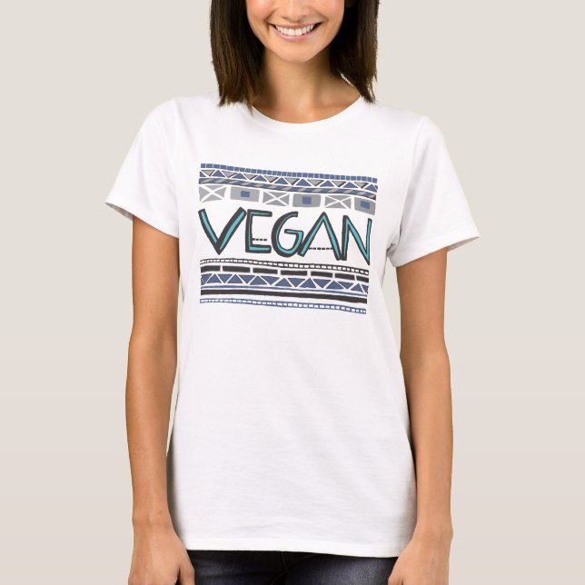 Vegan-/stamtryck Tee (Framsida)