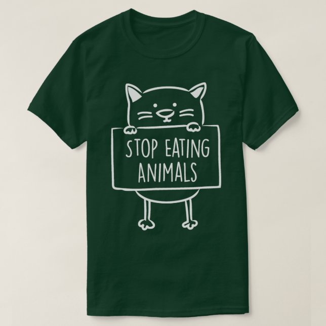 Vegan stop eating animals  pro veganism  vegans  t shirt (Design framsida)