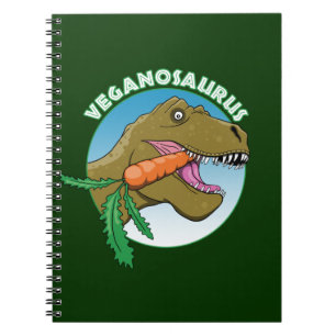 Vegan T-Rex - Veganism Humor Anteckningsbok