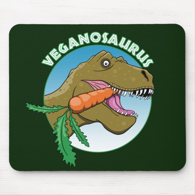 Vegan T-Rex - Veganism Humor Musmatta (Framsidan)