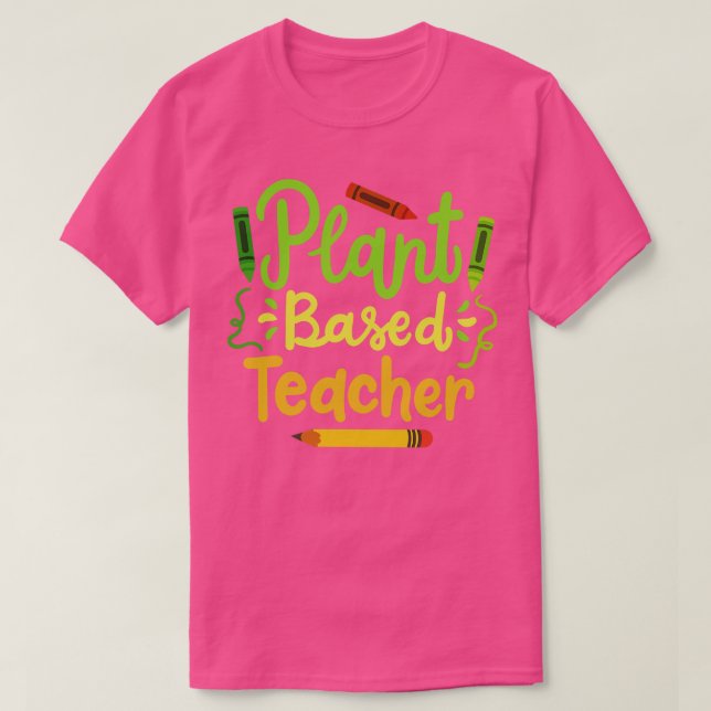 Vegan Teacher T Shirt (Design framsida)