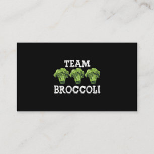 Vegan Team Broccoli Kärlek Vegetables Vegetarian P Visitkort