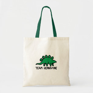 Vegan Team Herbivore Cute och Funny Dinosaur Tygkasse