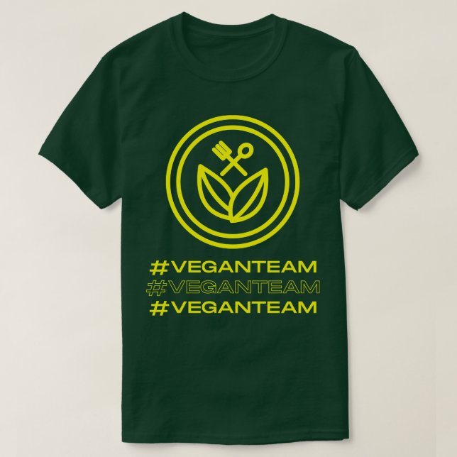 Vegan Team Vegan 1 T Shirt (Design framsida)