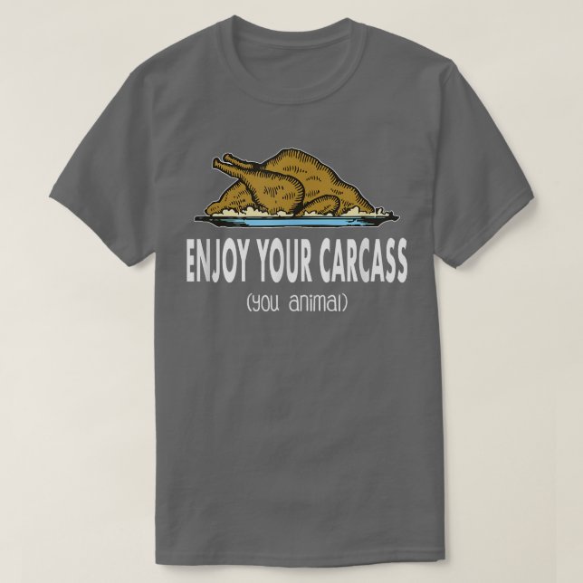 Vegan Thanksgiving Funny Vegetarian Turkiet T Shirt (Design framsida)