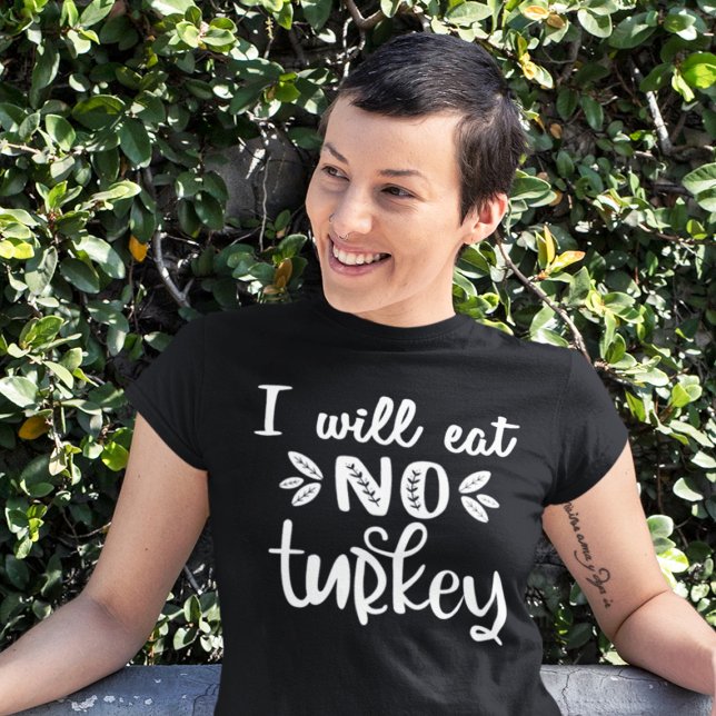 Vegan thanksgiving I will eat no turkey T Shirt (Skapare uppladdad)