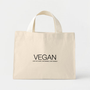 VEGAN till Mini Tygkasse