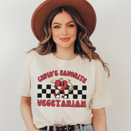 Vegan Valentine Day, Cupids Favorite Vegetarian T Shirt