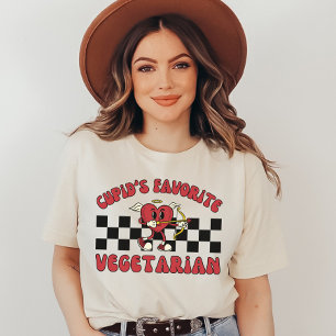 Vegan Valentine Day, Cupids Favorite Vegetarian T Shirt