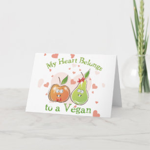 Vegan Valentines day Helgkort
