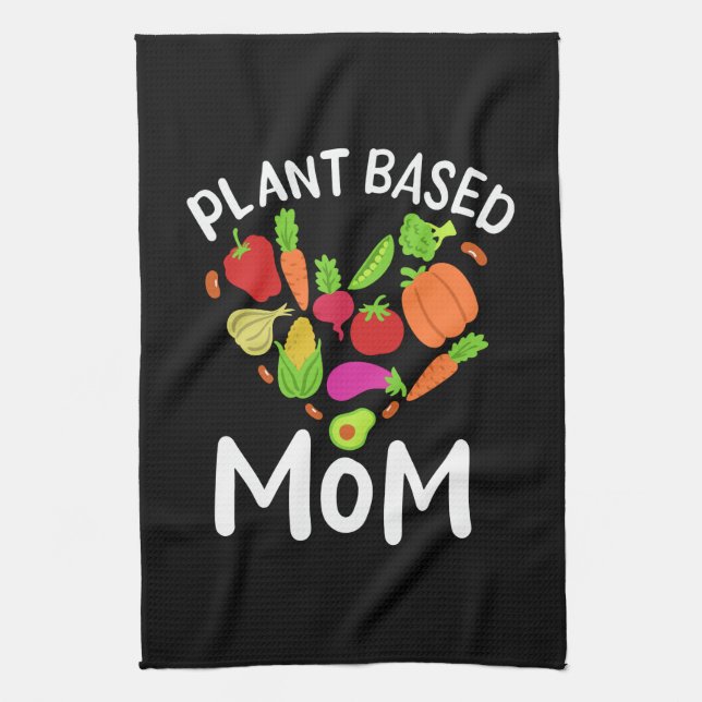 Vegan - växtbaserat Mamma Kökshandduk (Vertikal)