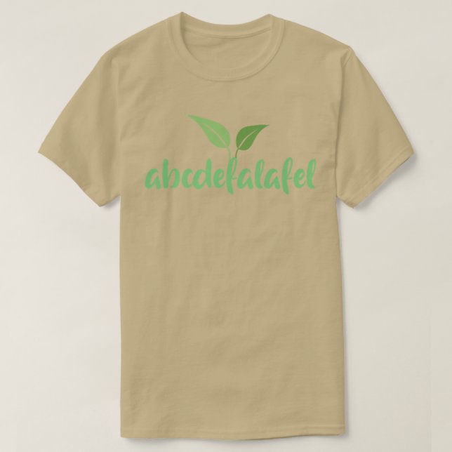 Vegan Vegan Animal Safety Vegetarian Falafel T Shirt (Design framsida)